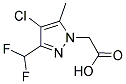 (4-CHLORO-3-DIFLUOROMETHYL-5-METHYL-PYRAZOL-1-YL)-ACETIC ACID Struktur