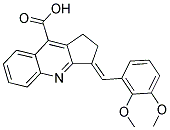 3-(2,3-DIMETHOXY-BENZYLIDENE)-2,3-DIHYDRO-1H-CYCLOPENTA[B]QUINOLINE-9-CARBOXYLIC ACID Struktur