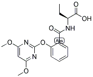 (2S)-2-[2-[(4,6-DIMETHOXYPYRIMIDIN-2-YL)OXY]BENZAMIDO]BUTANOIC ACID Struktur