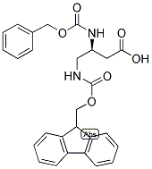 N-BETA-Z-N-GAMMA-FMOC-S-3,4-DIAMINOBUTYRIC ACID Struktur