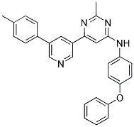 [2-METHYL-6-(5-P-TOLYL-PYRIDIN-3-YL)-PYRIMIDIN-4-YL]-(4-PHENOXY-PHENYL)-AMINE Struktur