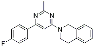 2-[6-(4-FLUOROPHENYL)-2-METHYLPYRIMIDIN-4-YL]-1,2,3,4-TETRAHYDROISOQUINOLINE Struktur