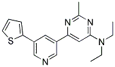 N,N-DIETHYL-2-METHYL-6-(5-THIEN-2-YLPYRIDIN-3-YL)PYRIMIDIN-4-AMINE Struktur