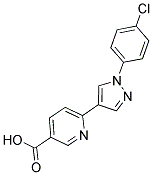 6-[1-(4-CHLOROPHENYL)-1H-PYRAZOL-4-YL]NICOTINIC ACID Struktur