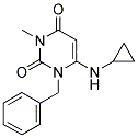 1-BENZYL-6-(CYCLOPROPYLAMINO)-3-METHYLPYRIMIDINE-2,4(1H,3H)-DIONE Struktur