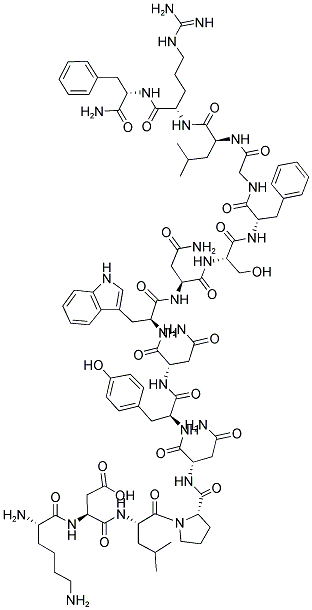H-KDLPNYNWNSFGLRF-NH2 Struktur