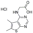 (5,6-DIMETHYL-THIENO[2,3-D]PYRIMIDIN-4-YLAMINO)-ACETIC ACID, HCL Struktur