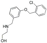 2-((3-((2-CHLOROBENZYL)OXY)BENZYL)AMINO)ETHANOL Struktur