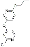 3-(ALLYLOXY)-6-[(2-CHLORO-6-METHYL-4-PYRIMIDINYL)OXY]PYRIDAZINE Struktur