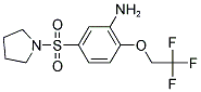 5-(PYRROLIDINE-1-SULFONYL)-2-(2,2,2-TRIFLUORO-ETHOXY)-PHENYLAMINE Struktur