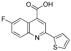 6-FLUORO-2-THIEN-2-YLQUINOLINE-4-CARBOXYLIC ACID Struktur