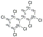 13C12-2,2',3,3',5,5',6-HEPTACHLOROBIPHENYL Struktur