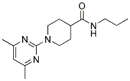 1-(4,6-DIMETHYLPYRIMIDIN-2-YL)-N-PROPYLPIPERIDINE-4-CARBOXAMIDE Struktur