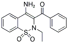 (4-AMINO-2-ETHYL-1,1-DIOXIDO-2H-1,2-BENZOTHIAZIN-3-YL)(PHENYL)METHANONE Struktur