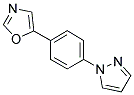 5-[4-(1H-PYRAZOL-1-YL)PHENYL]-1,3-OXAZOLE Struktur