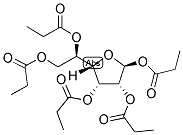 1,2,3,6-PENTA-O-PROPANOYL-BETA-D-GLUCOFURANOSE Struktur