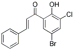 5'-BROMO-3'-CHLORO-2'-HYDROXYCHALCONE Struktur