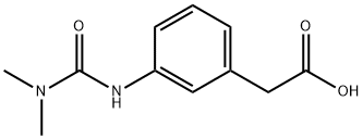 3-(3,3-DIMETHYL-UREIDO)-PHENYLACETIC ACID Struktur