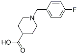 1-(4-FLUORO-BENZYL)-PIPERIDINE-4-CARBOXYLIC ACID Struktur