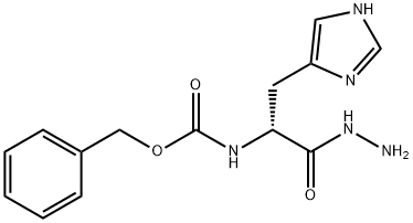 N-ALPHA-CARBOBENZOXY-D-HISTIDINE HYDRAZIDE Struktur