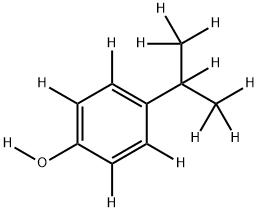 4-ISO-PROPYLPHENOL-D12 Struktur