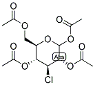 3-CHLORO-3-DEOXY-1,2,4,6-TETRA-O-ACETYL-D-GLUCOPYRANOSE Struktur