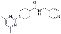 1-(4,6-DIMETHYLPYRIMIDIN-2-YL)-N-(PYRIDIN-4-YLMETHYL)PIPERIDINE-4-CARBOXAMIDE Struktur