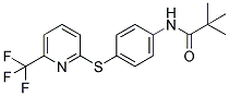 N-(TERT-BUTYLCARBONYL)-4-[6-(TRIFLUOROMETHYL)PYRIDIN-2-YLTHIO]ANILINE Struktur