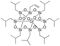 1-ALLYL-3,5,7,9,11,13,15-HEPTAISOBUTYLPENTACYCLO[9.5.1.1.(3,9).1(5,15).1(7,13)]OCTASILOXANE Struktur