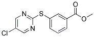 3-[(5-CHLOROPYRIMIDIN-2-YL)THIO]BENZOIC ACID, METHYL ESTER Struktur