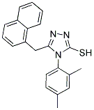 4-(2,4-DIMETHYL-PHENYL)-5-NAPHTHALEN-1-YLMETHYL-4H-[1,2,4]TRIAZOLE-3-THIOL Struktur