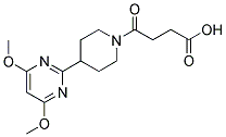 4-[4-(4,6-DIMETHOXYPYRIMIDIN-2-YL)PIPERIDIN-1-YL]-4-OXOBUTANOIC ACID Struktur