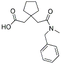 (1-(2-[BENZYL(METHYL)AMINO]-2-OXOETHYL)CYCLOPENTYL)ACETIC ACID Struktur