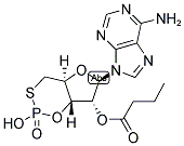 2'-O-MONOBUTYRYLADENOSINE-3',5'-CYCLIC MONOPHOSPHOROTHIOATE, RP-ISOMER Struktur