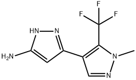 1'-METHYL-5'-TRIFLUOROMETHYL-1H,1'H-[3,4']BIPYRAZOLYL-5-YLAMINE Struktur