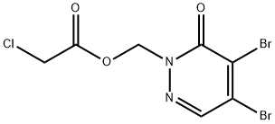 [4,5-DIBROMO-6-OXO-1(6H)-PYRIDAZINYL]METHYL 2-CHLOROACETATE Struktur