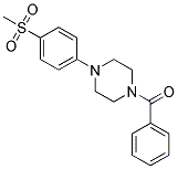 1-BENZOYL-4-[4-(METHYLSULFONYL)PHENYL]PIPERAZINE Struktur