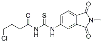 N-(4-CHLOROBUTANOYL)-N'-(2-METHYL-1,3-DIOXO-2,3-DIHYDRO-1H-ISOINDOL-5-YL)THIOUREA Struktur