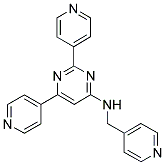 2,6-DIPYRIDIN-4-YL-N-(PYRIDIN-4-YLMETHYL)PYRIMIDIN-4-AMINE Struktur