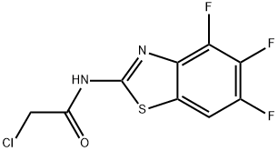 2-CHLORO-N-(4,5,6-TRIFLUORO-BENZOTHIAZOL-2-YL)-ACETAMIDE Struktur