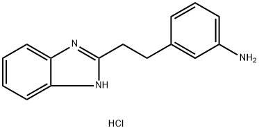 3-[2-(1 H-BENZOIMIDAZOL-2-YL)-ETHYL]-PHENYLAMINE HYDROCHLORIDE Struktur