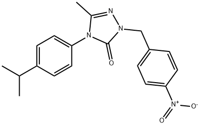 4-(4-ISOPROPYLPHENYL)-5-METHYL-2-(4-NITROBENZYL)-2,4-DIHYDRO-3H-1,2,4-TRIAZOL-3-ONE Struktur