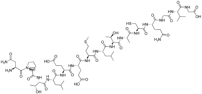 H-ASN-PRO-THR-LEU-GLU-GLU-MET-LEU-THR-ALA-CYS-GLN-GLY-VAL-GLY-OH Struktur