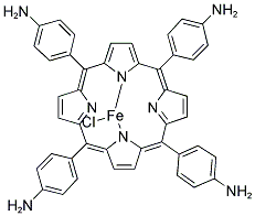 5,10,15,20-TETRAKIS-(4-AMINOPHENYL)-PORPHYRIN-FE(III) CHLORIDE Struktur