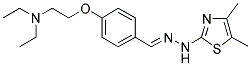 N-(4,5-DIMETHYLTHIAZOL-2-YL)-4-(2-DIETHYLAMINOETHOXY)BENZALDEHYDE HYDRAZONE Struktur