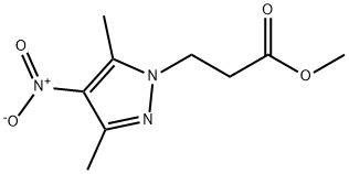 3-(3,5-DIMETHYL-4-NITRO-PYRAZOL-1-YL)-PROPIONIC ACID METHYL ESTER Struktur