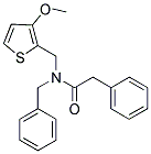 N-BENZYL-N-[(3-METHOXYTHIEN-2-YL)METHYL]-2-PHENYLACETAMIDE Struktur