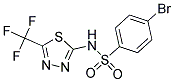 4-BROMO-N-[5-(TRIFLUOROMETHYL)-1,3,4-THIADIAZOL-2-YL]BENZENESULFONAMIDE Struktur