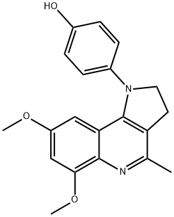 4-(6,8-DIMETHOXY-4-METHYL-2,3-DIHYDRO-1H-PYRROLO[3,2-C]QUINOLIN-1-YL)BENZENOL Struktur