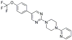 2-(4-PYRIDIN-2-YLPIPERAZIN-1-YL)-5-[4-(TRIFLUOROMETHOXY)PHENYL]PYRIMIDINE Struktur